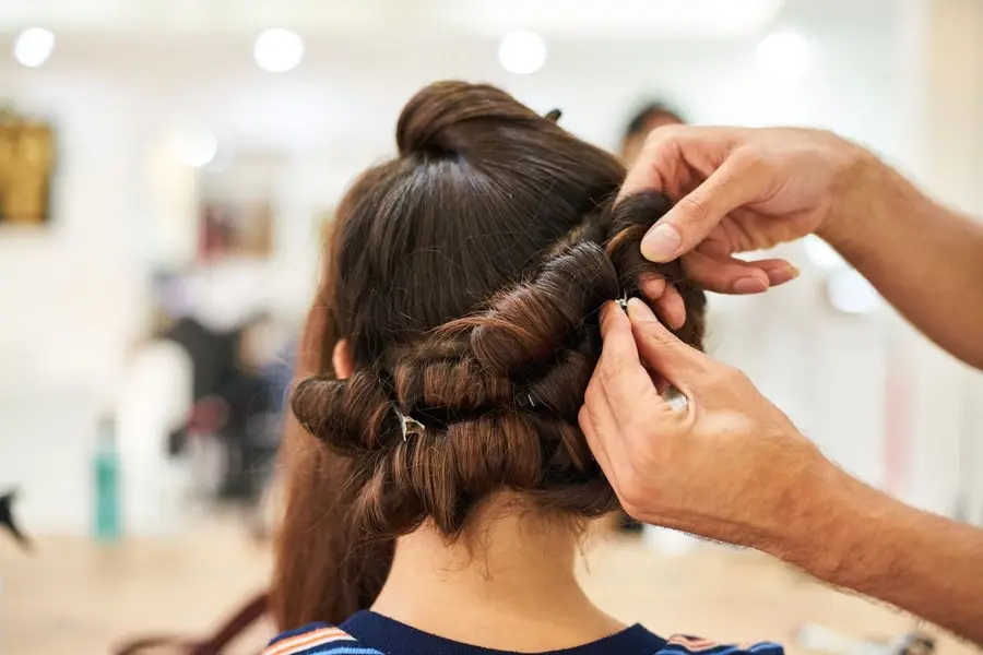 Bridal hair-up