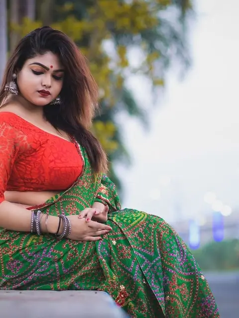 Bandhani silk saree