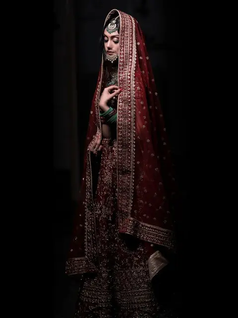Marsala bridal set