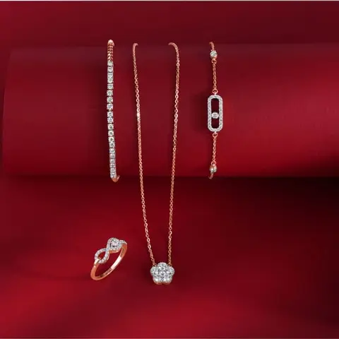 The Kanaka Jewellers showroom, a rose-gold disc pendant and a set of bracelets (3)